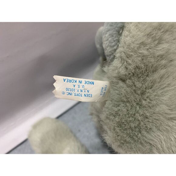 Eden Toys Vintage Plush Gray Cat Kitten Kitty Stuffed Animal Toy 11 in Tall - Picture 4 of 6